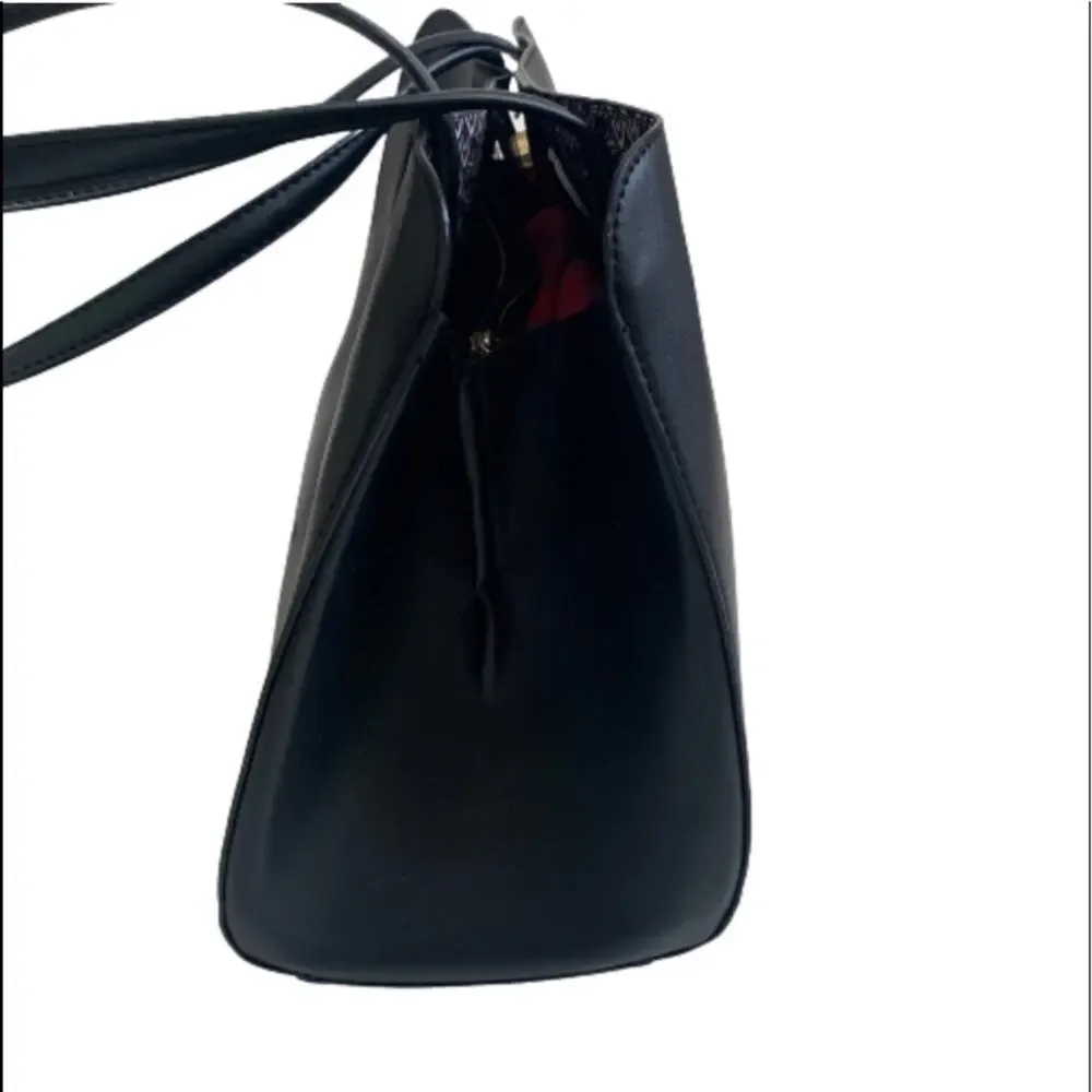 Nanette Lepore Purse Handbag McKenna Black Shouter Tote Handbag Bag